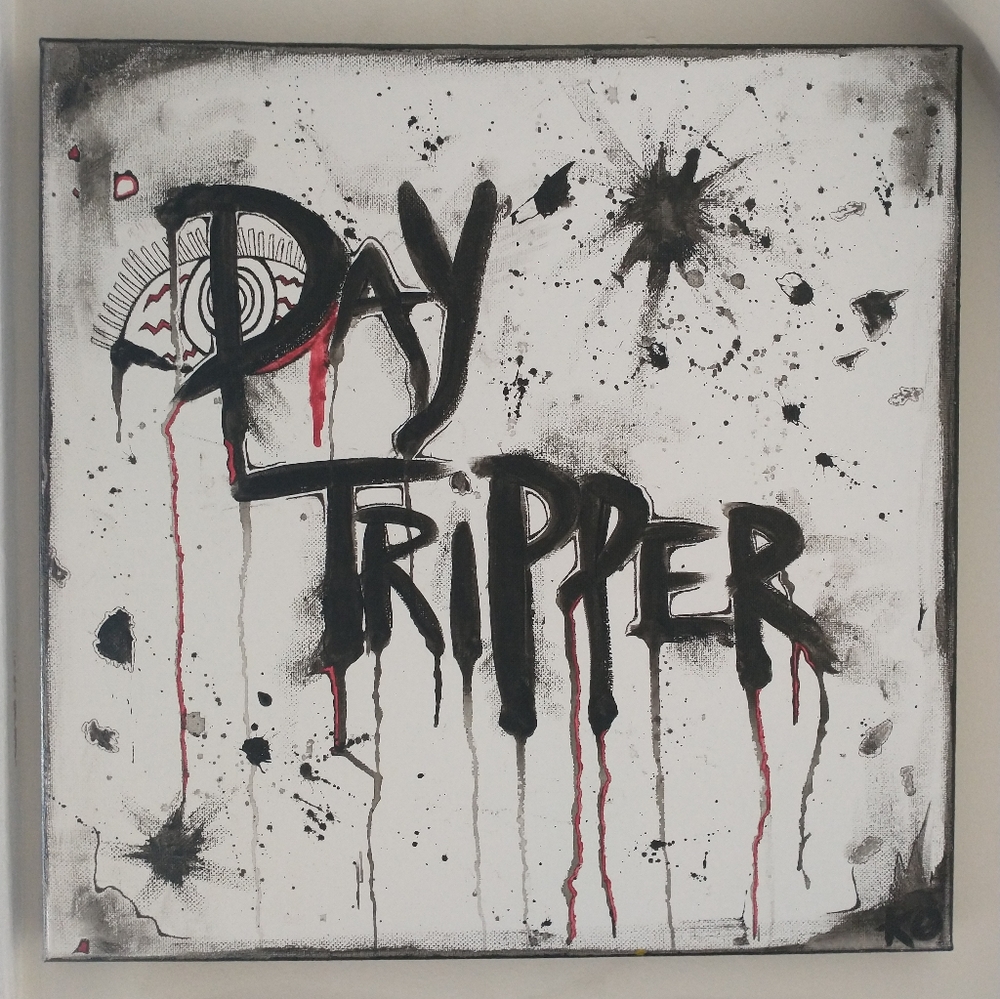 "Day Tripper" 14" x 14" canvas